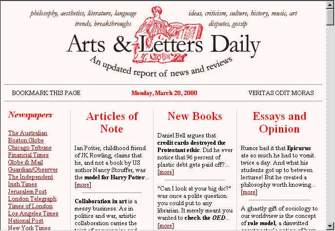 arts and letters daily