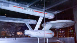 Model of the U.S.S. Enterprise, from the original TV show.