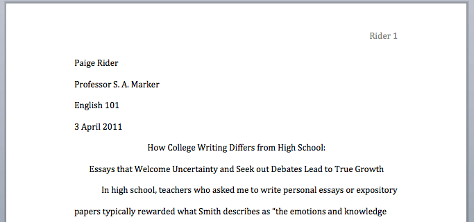 What should my college essay say about me