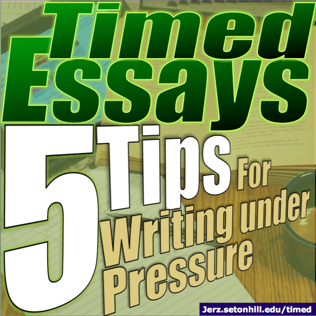 Tips for Writing Under Pressure