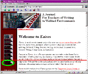 Kairos: Current Issue button falls below the fold