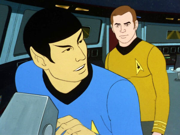Kirk and Spock from Star Trek: The Animated Series