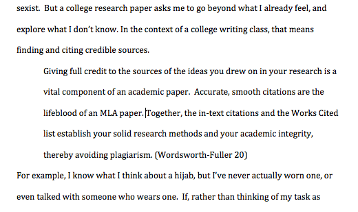 too many quotes in a research paper