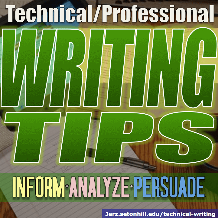 Technical Writing Tips -- Jerz's Literacy Weblog (est. 1999)