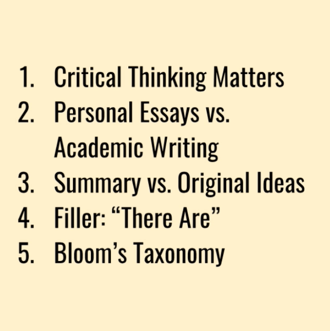 how to improve critical thinking in writing